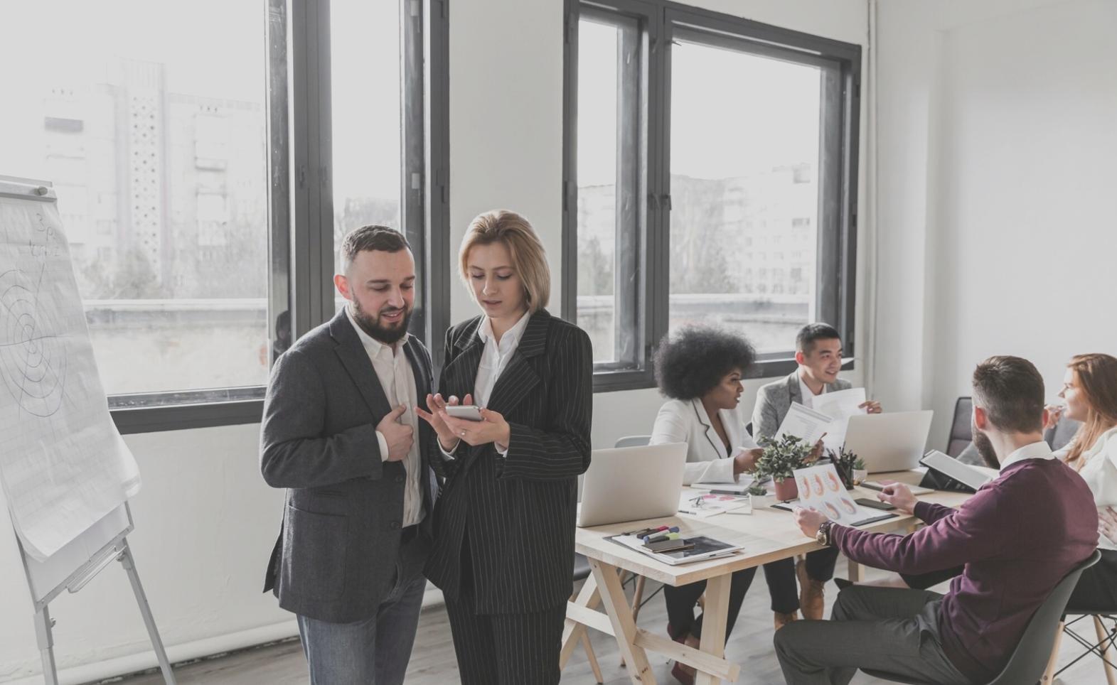 Young professional reviewing personal finance tracking system